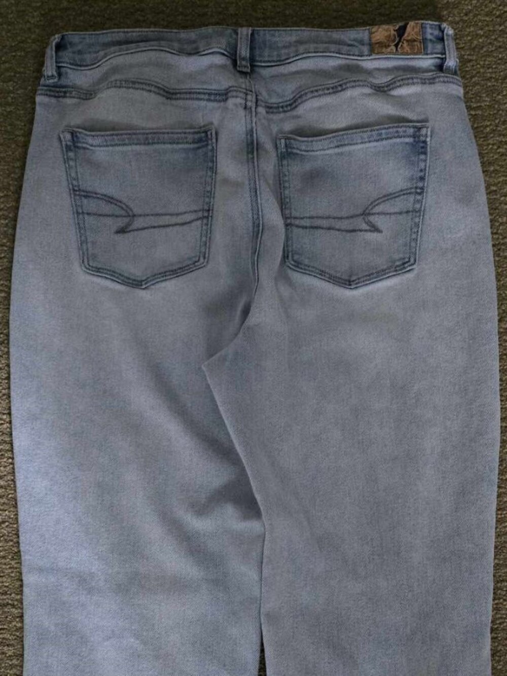 American Eagle AE MOM Straight Stretch Jeans Size 14 Short